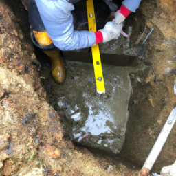 Construction d'un Mur de Soutènement en Blocs de Béton pour un Terrain en Pente Riom